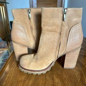 Sam Edelman suede heel booties